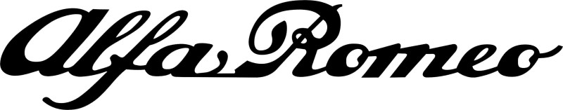 Alfa Romeo brand typography example